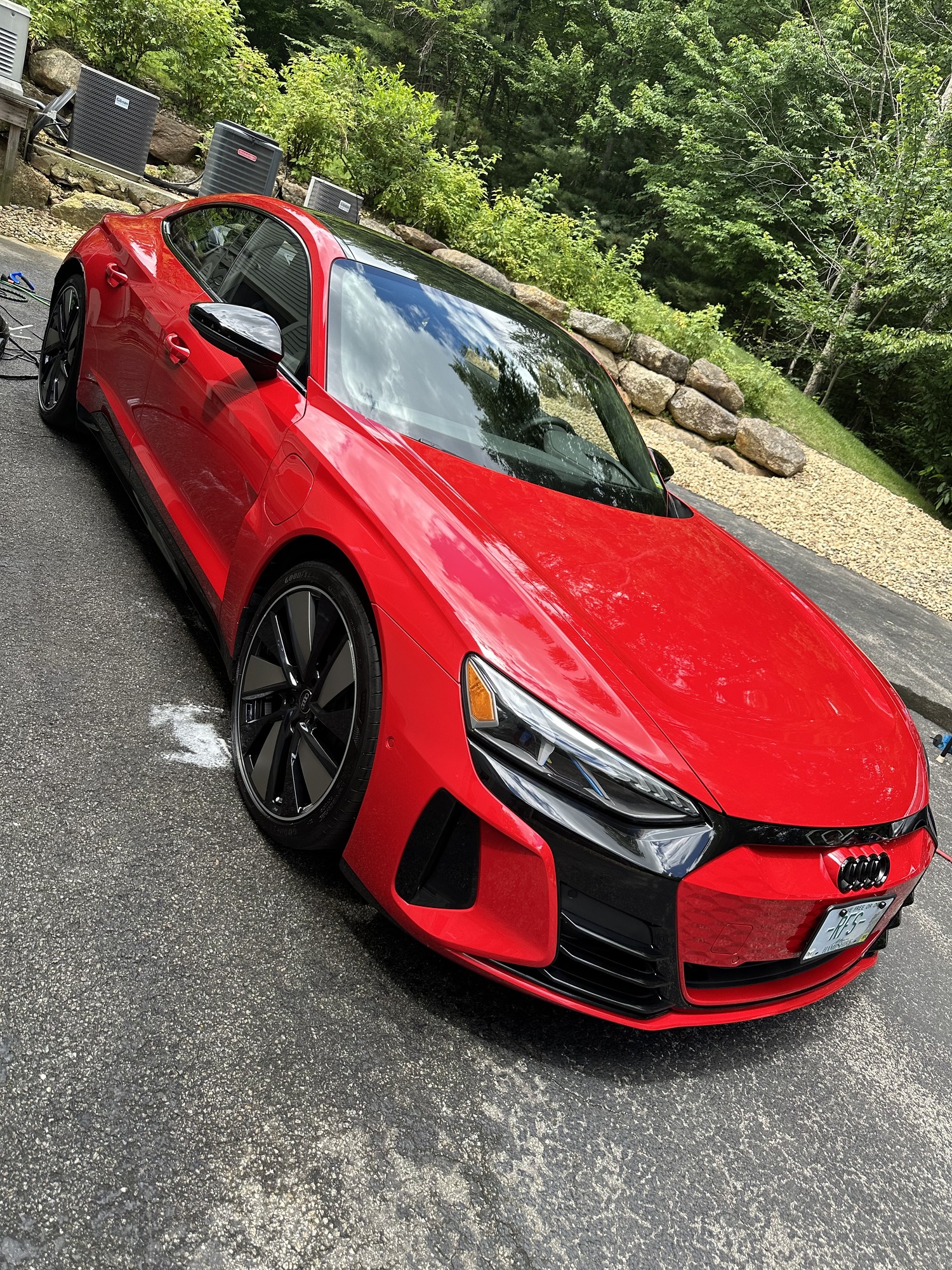 Luxury car detailing Manchester NH — Audi e-tron GT exterior detail by Deke's Auto Detailing