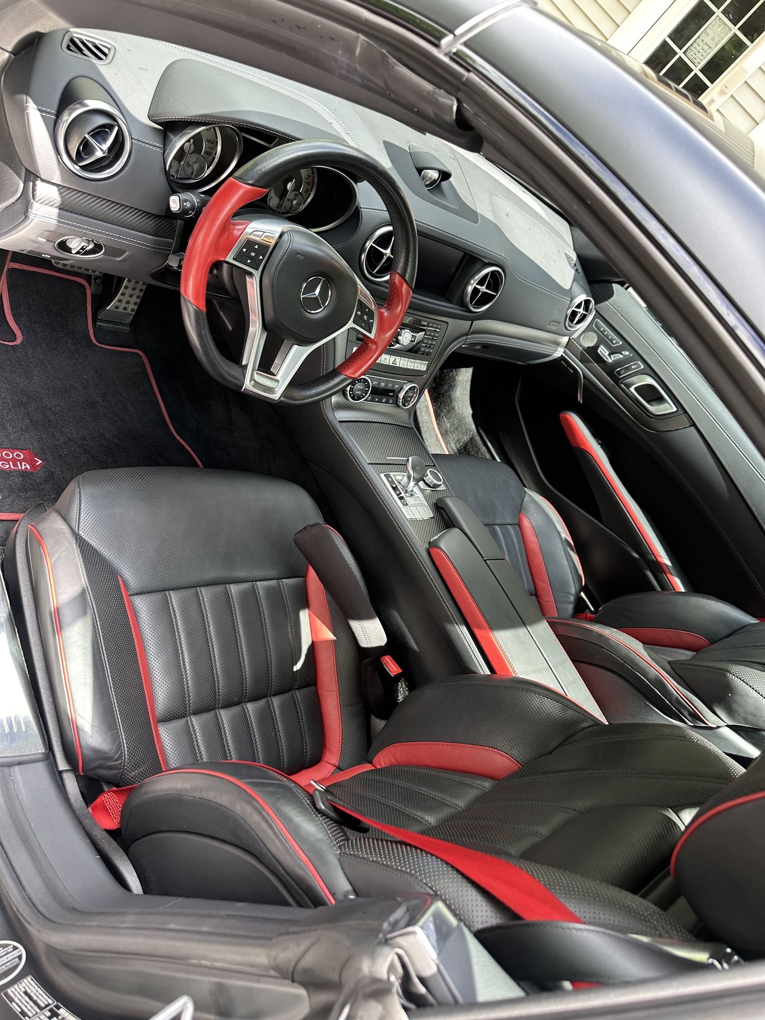 Interior detailing Amherst NH — Mercedes SL leather interior by Deke's Auto Detailing