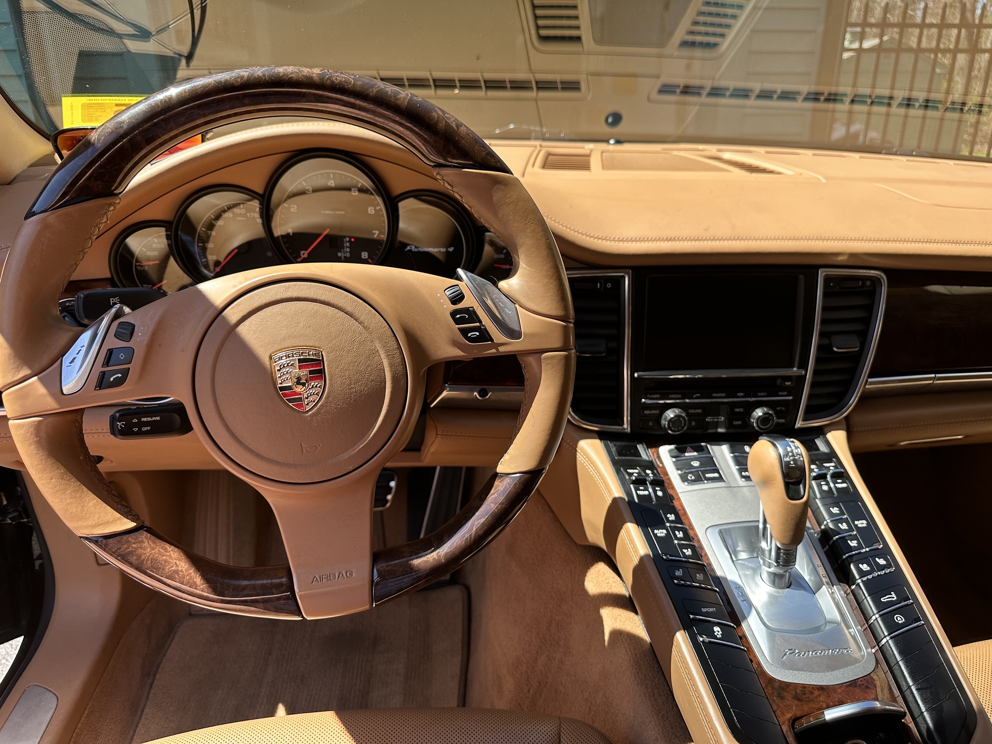 Luxury interior detailing Merrimack NH — Porsche Panamera leather detail by Deke's Auto Detailing